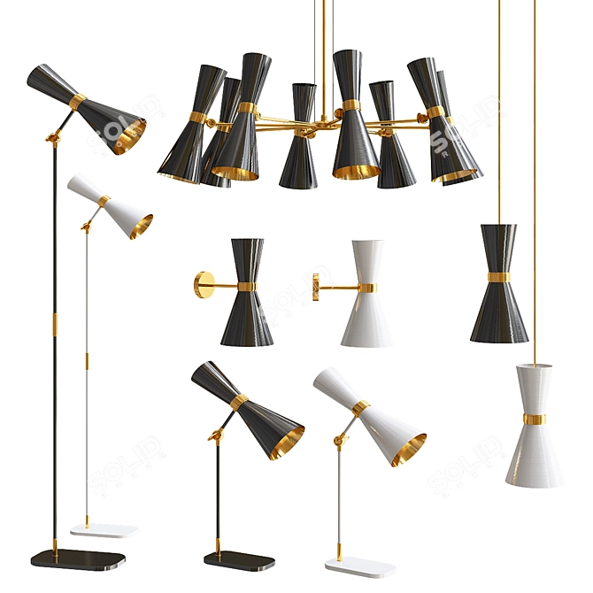 Illuminate your space with the Cairo Light Collection 3D model image 1