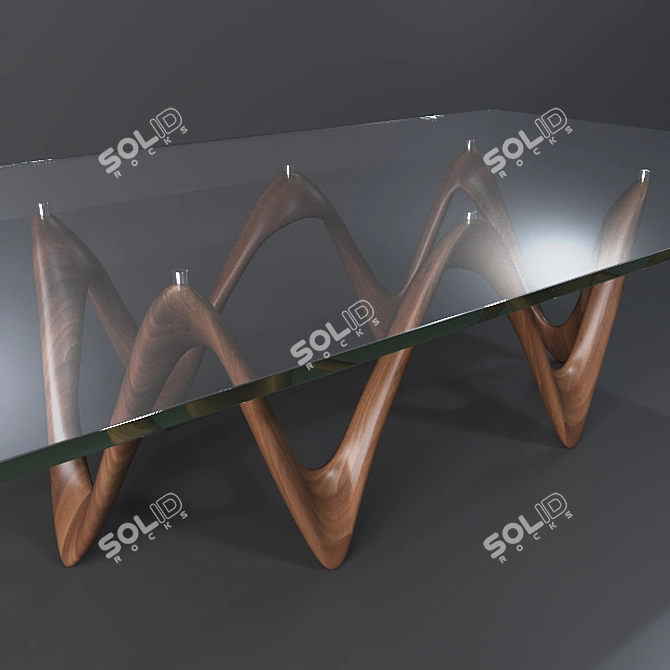 Eco Table: 3Dmax, Vray+Corona, Textures 3D model image 2