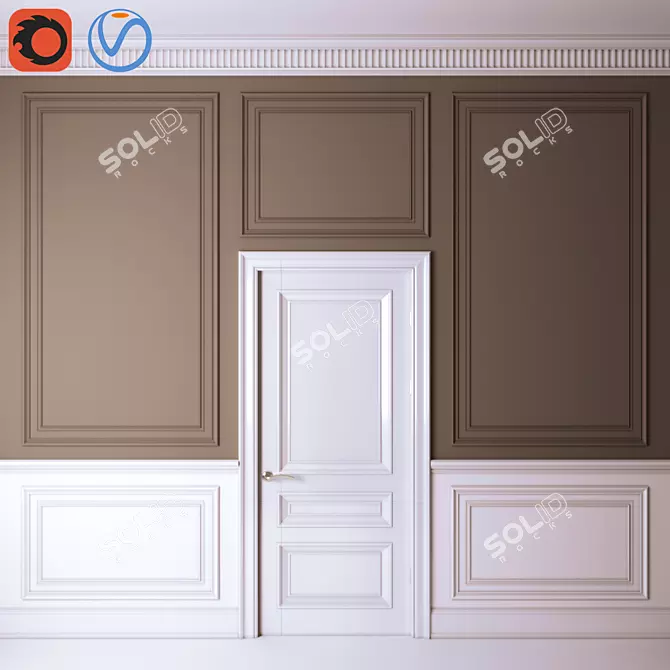 Elegant Molding for Stylish Décor 3D model image 1