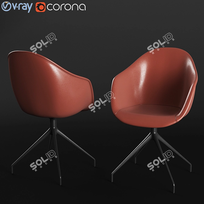 Elegant Swivel Chair: Adelaide 3D model image 1