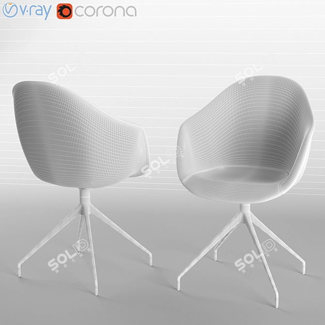 Elegant Swivel Chair: Adelaide 3D model image 2