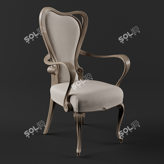 Title: Elegant CO145 Armchair for Luxurious Comfort 3D model image 1