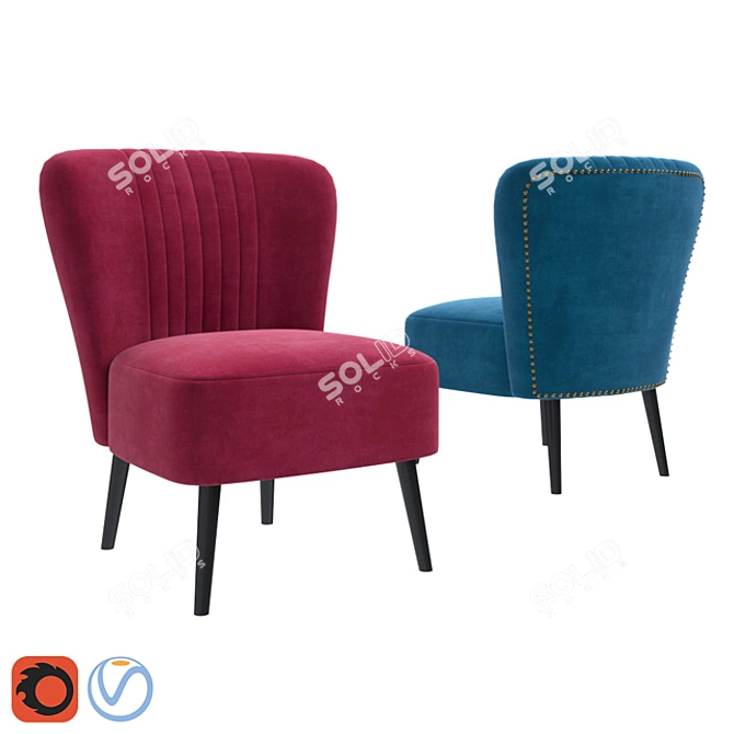 Elegant Barbara Chair - IMR-630681 3D model image 1