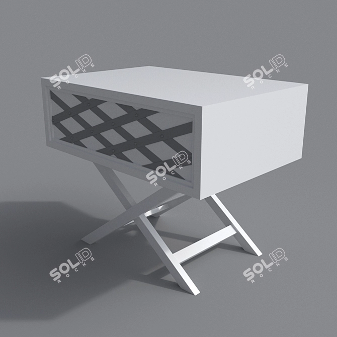 Modern 2016 Bedside Table - Vray Render - 3Ds Max & FBX Formats 3D model image 1