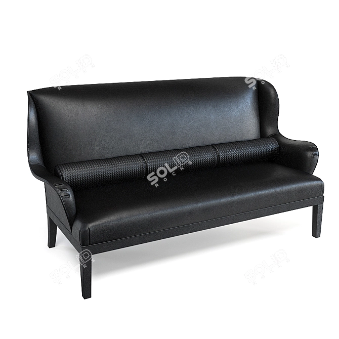 Elegant Italian Canapé - Meta 3D model image 1