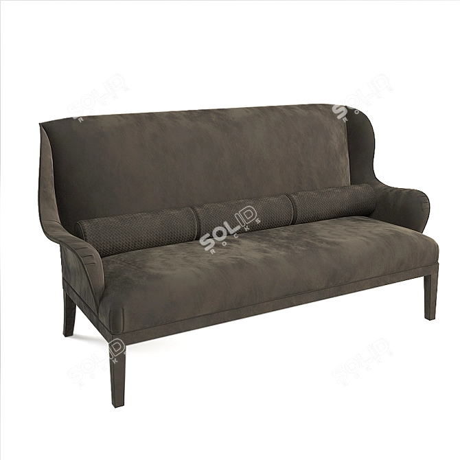 Elegant Italian Canapé - Meta 3D model image 2