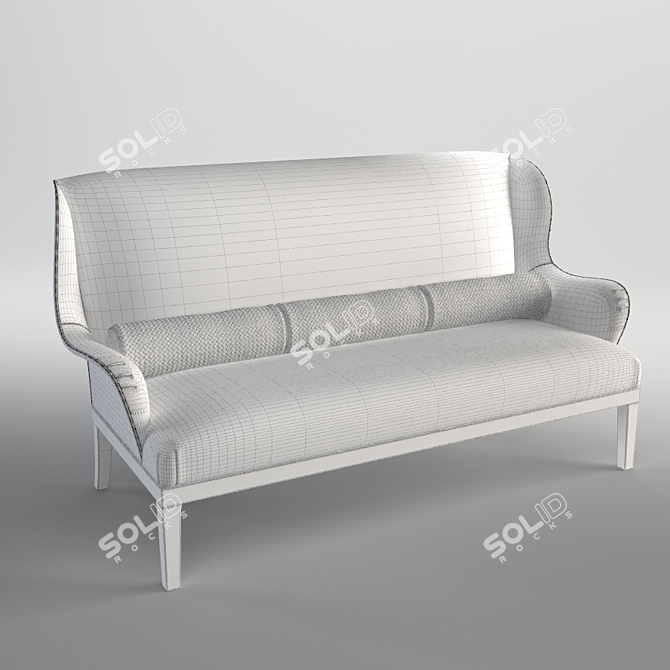 Elegant Italian Canapé - Meta 3D model image 3