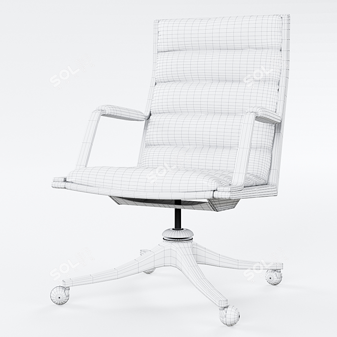 Elegant Office Chair: Wormley's Signature 3D model image 3