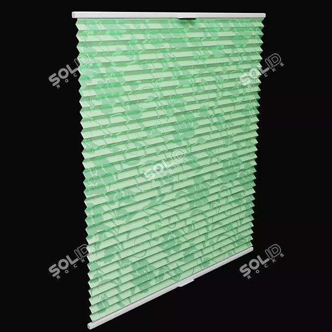 Pleated Blinds: Elegant and Functional 3D model image 1