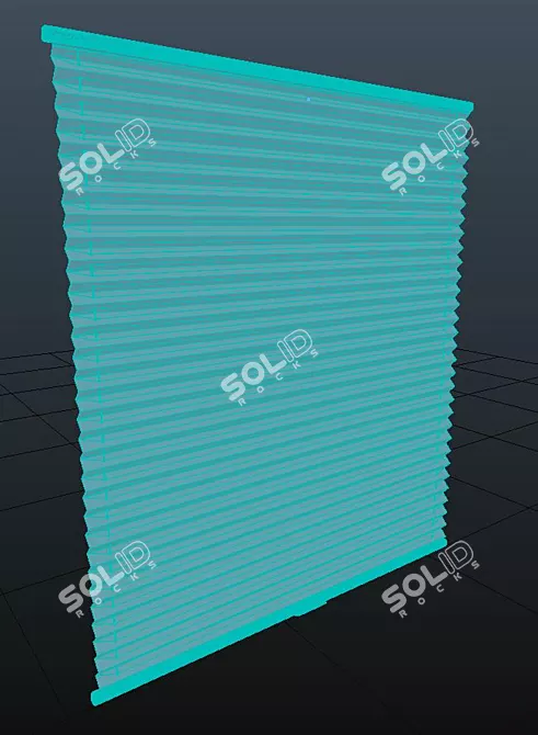 Pleated Blinds: Elegant and Functional 3D model image 2