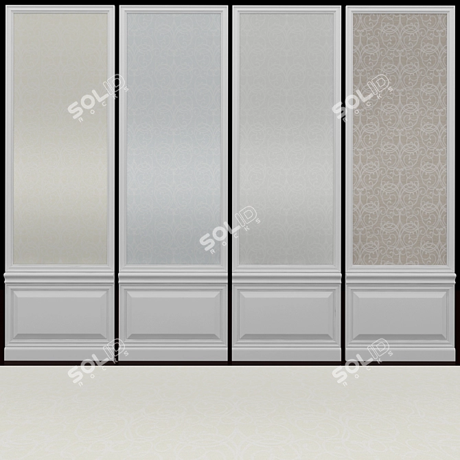 Elegant Montage Wallpaper Collection 3D model image 1