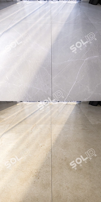 Luxury Marble Floor Set - Vray Material 3D model image 2