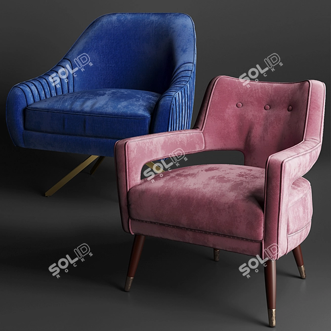 Modern Swivel Chair - Deephouse 3D model image 1