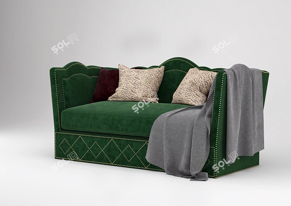 Luxury Knole Sofa: Elegant and Timeless 3D model image 2