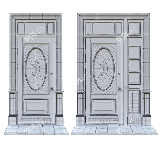 Classic 3D Max Door Models 3D model image 3