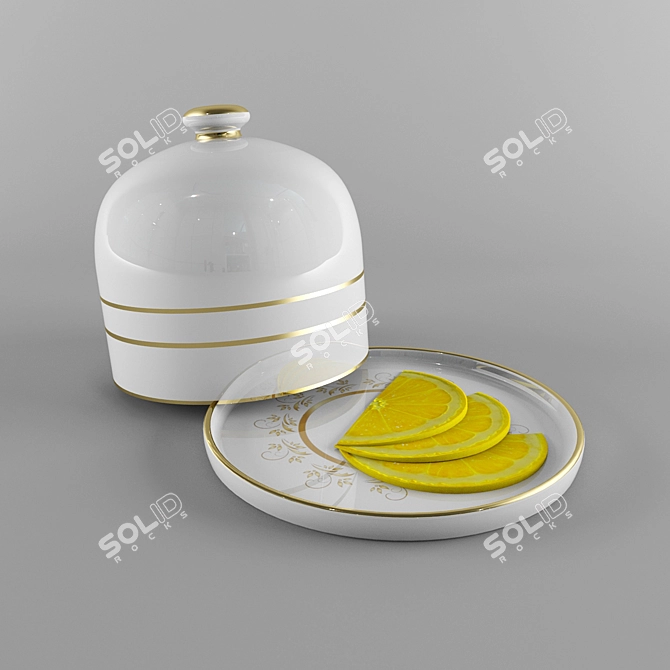 LemonPlate: 2012 Edition - Centimeter-Sized Versatile V-Ray Rendered 3D Model 3D model image 1