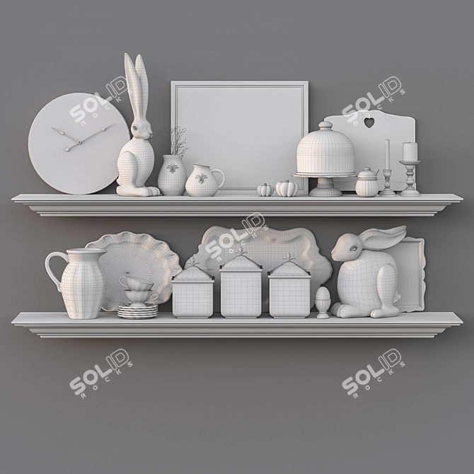 Versatile Kitchen Set: 3-Piece 3D model image 3