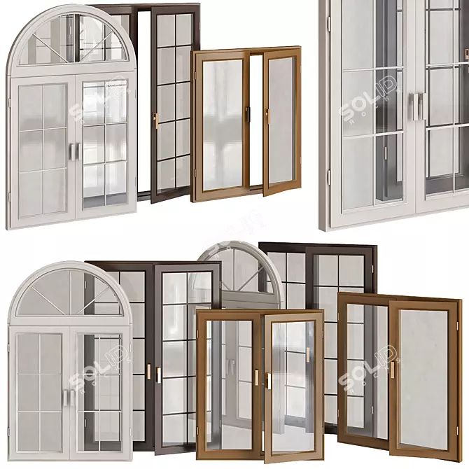 Stylish Window Collections 3D model image 1