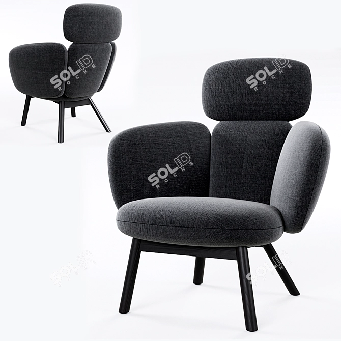 Artifort Bras Highback | Modern Stylish Lounge Chair 3D model image 1