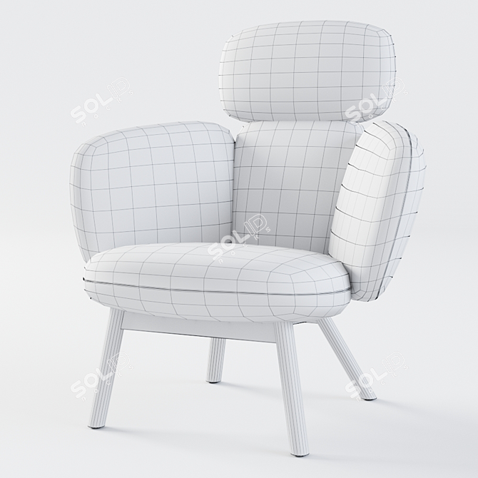 Artifort Bras Highback | Modern Stylish Lounge Chair 3D model image 3