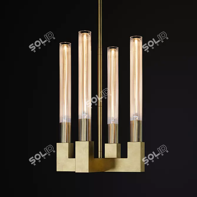 Cannele Pendant: Elegant Lighting Solution 3D model image 1