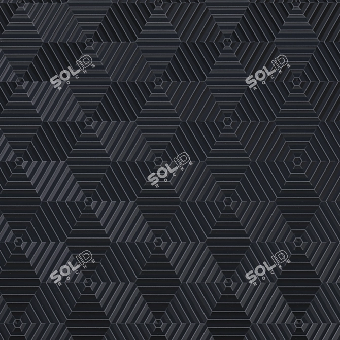 Hexagon Panel Pack: 3DMAX 2014, FBX, OBJ 3D model image 2