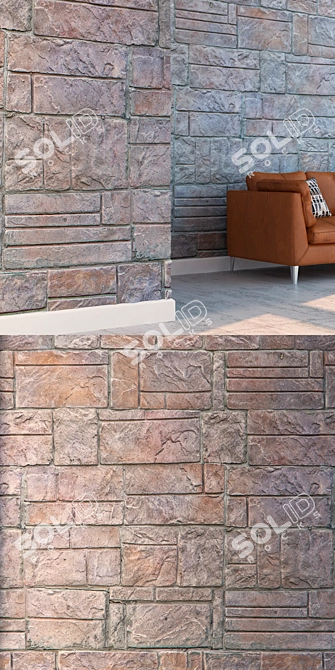 Seamless High-Detail Stone Texture 3D model image 3