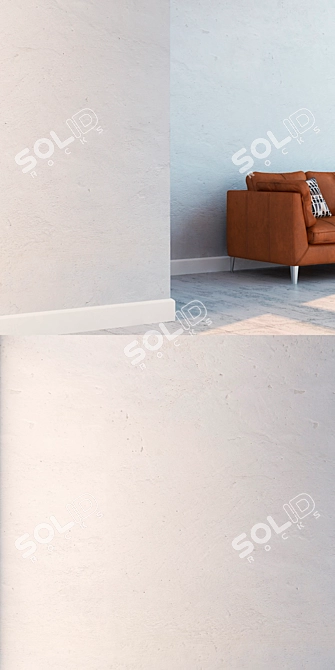 Seamless High Detail Plaster 3D model image 3