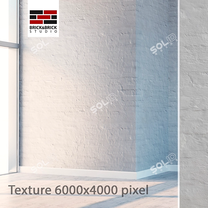 Title: Seamless Detailed Brick 107 3D model image 1