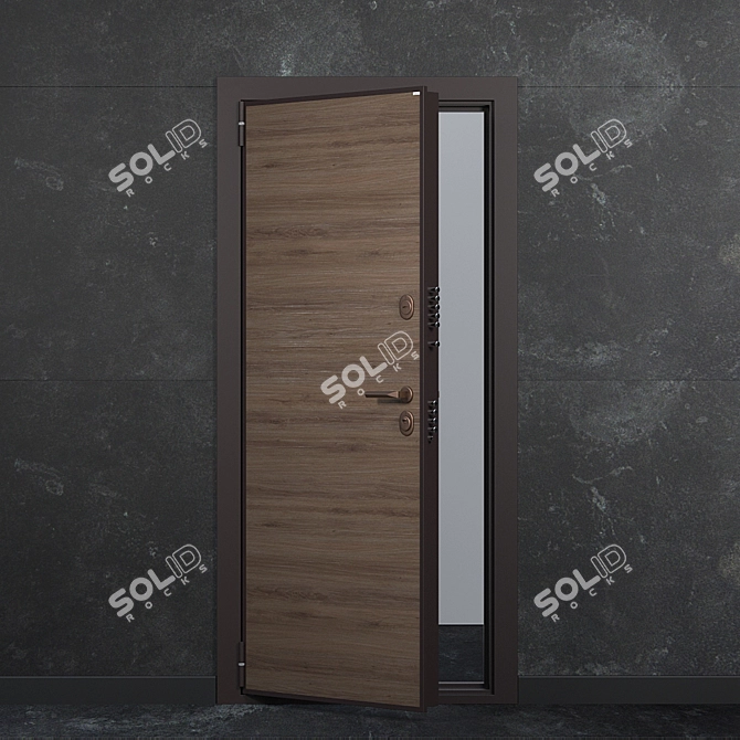 Om Shweda: European-Designed Smart Doors 3D model image 2