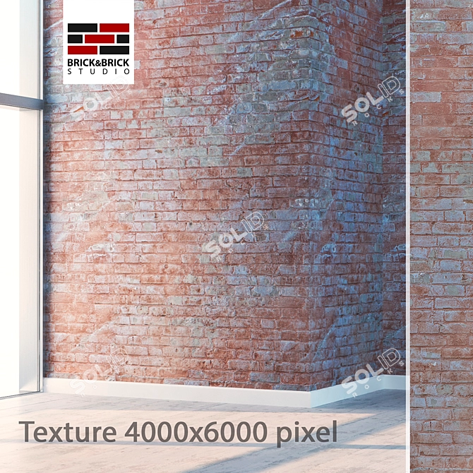 Title: Seamless HD Textured Brick Wall 3D model image 1