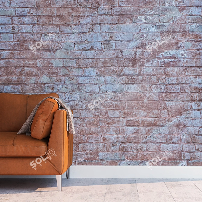 Title: Seamless HD Textured Brick Wall 3D model image 2