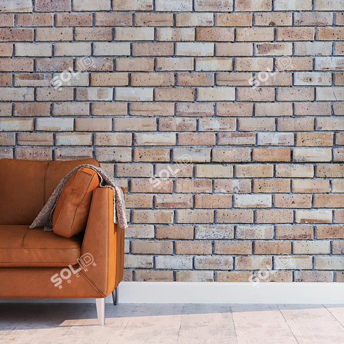 Seamless Detailed Brick 120 3D model image 2