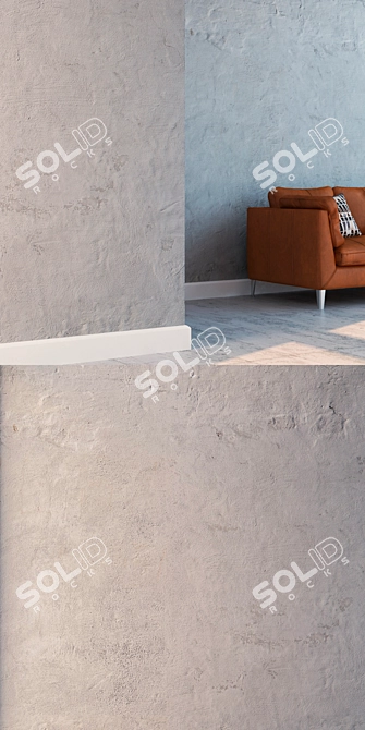 High Detail Seamless Plaster 3D model image 3