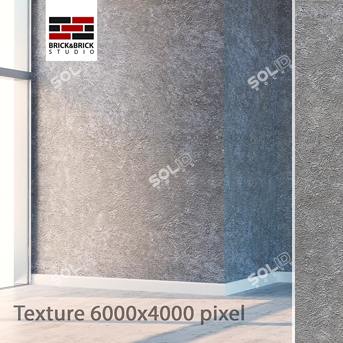 Seamless High-Detail Plaster 3D model image 1