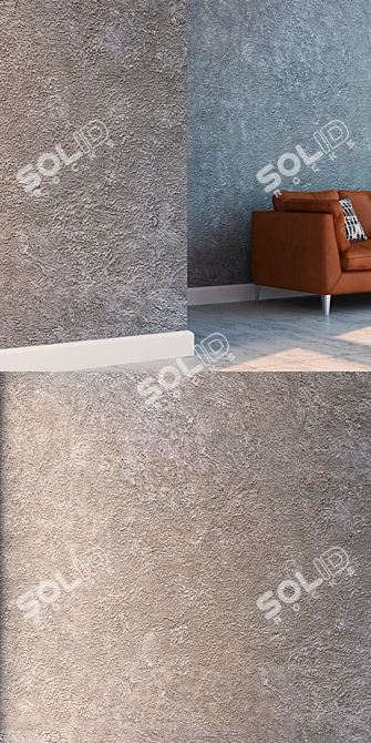 Seamless High-Detail Plaster 3D model image 3