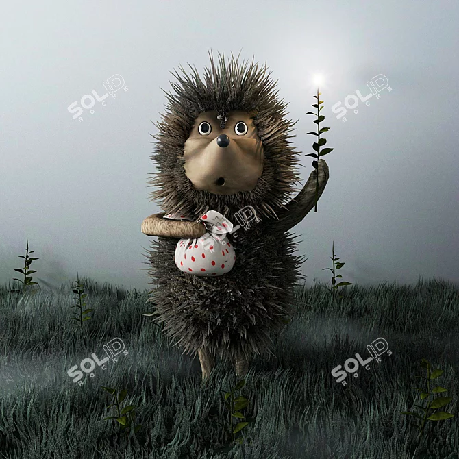 Hedgehog in the Mist 3D model image 1