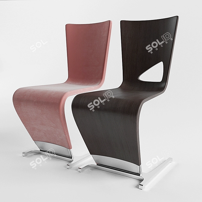 Sleek and Stylish Roche Bobois Chair 3D model image 1