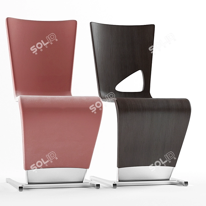 Sleek and Stylish Roche Bobois Chair 3D model image 2