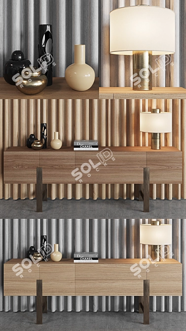 Elegant Gala and Rideau Boiserie: Chest & Panel 3D model image 2