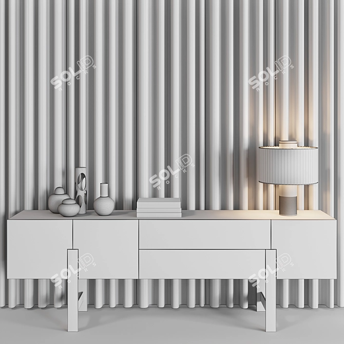 Elegant Gala and Rideau Boiserie: Chest & Panel 3D model image 3