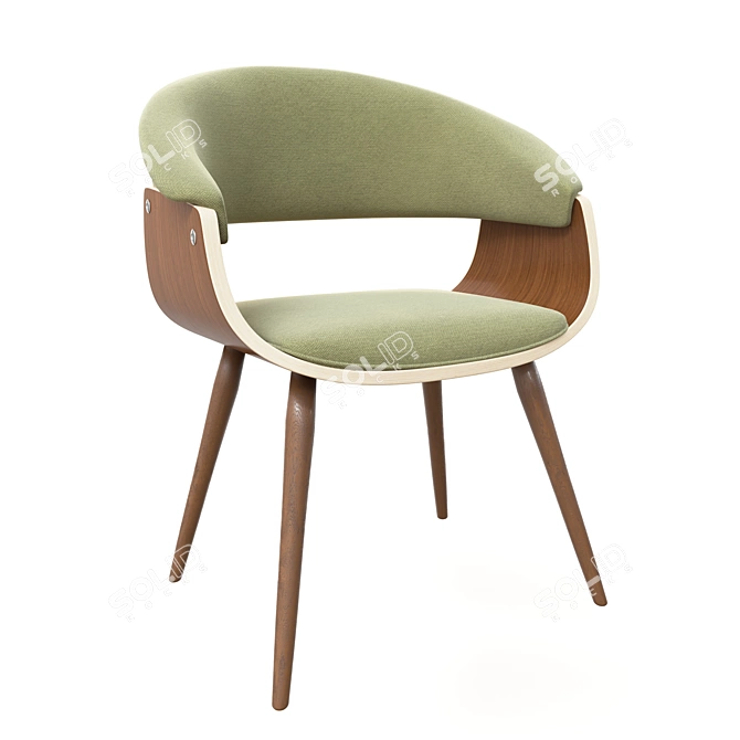 Frederick Upholstered Side Chair 3D model image 3