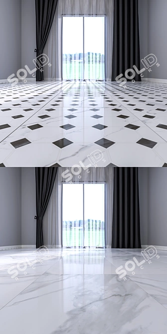 Marble Floor Set 23 - High Quality Vray Material 3D model image 3