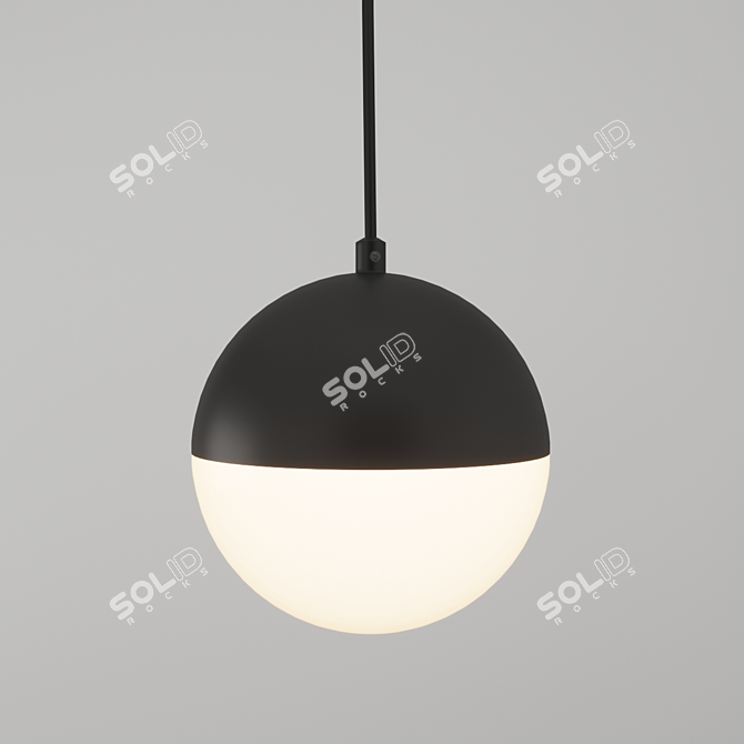 Elegant Monae LED Pendant Light 3D model image 1