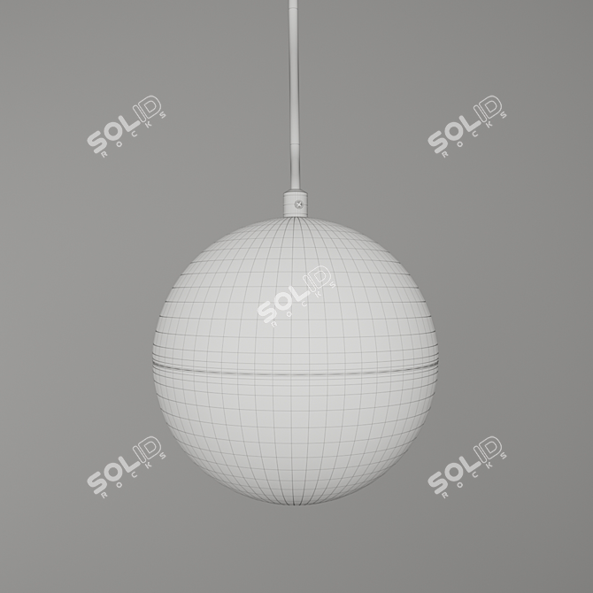 Elegant Monae LED Pendant Light 3D model image 3