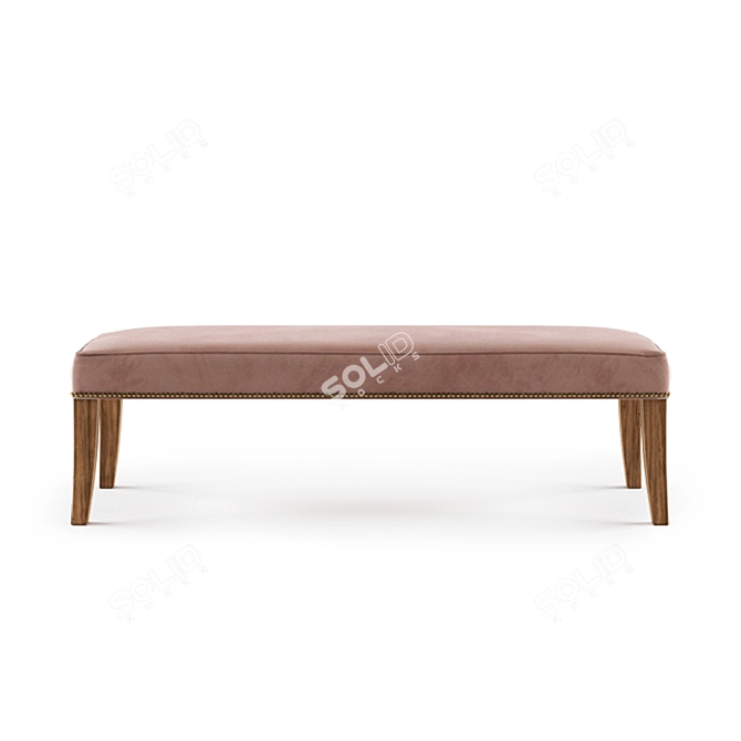 Sleek Jazz Modern Ottoman 3D model image 2