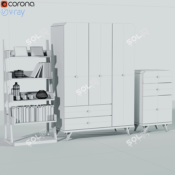 Kids Dream Wardrobe 3D model image 3