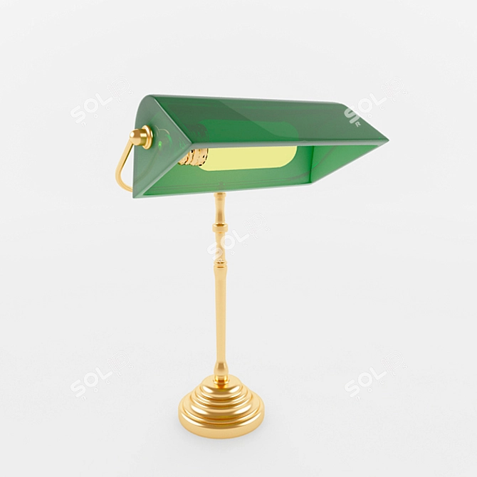 Aguacate Glow: Classic Table Lamp 3D model image 1