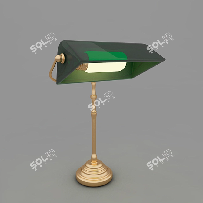 Aguacate Glow: Classic Table Lamp 3D model image 2
