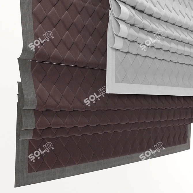 Elegant Roman Blind 57 3D model image 2